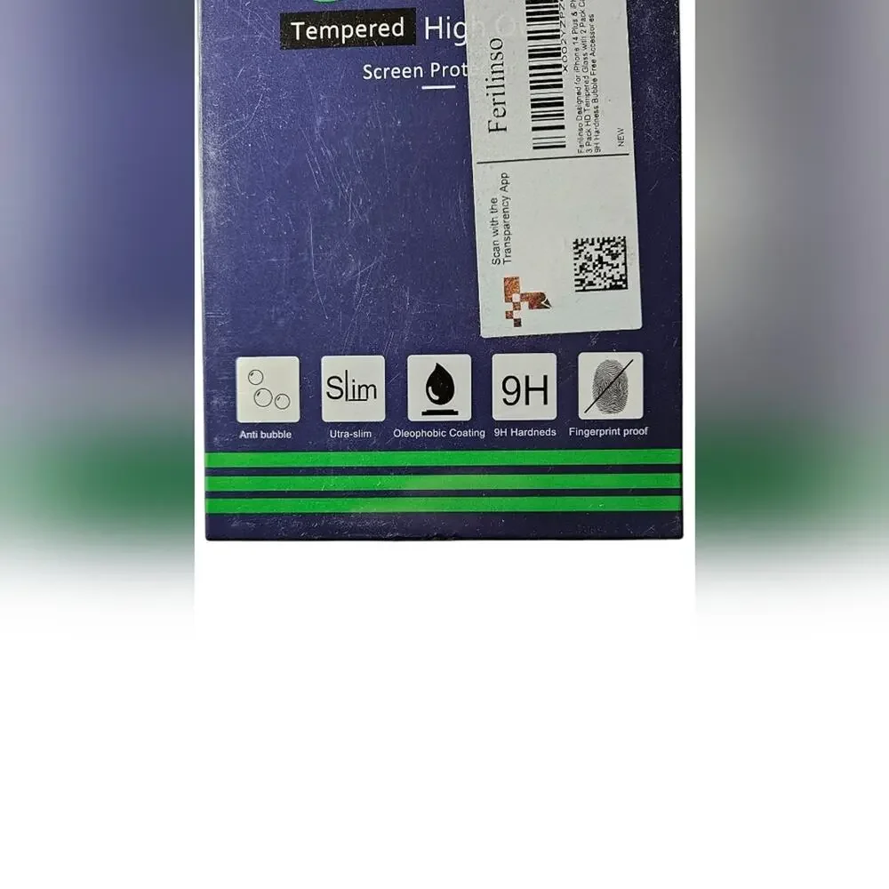 NWT - (2) Ferilinso Tempered Glass Screen Protector For iPhone 14 Plus & Pro Max